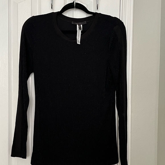BCBG WOMENS SWEATER, BLACK a with sparkle, size Medium🔥 - Picture 2 of 7